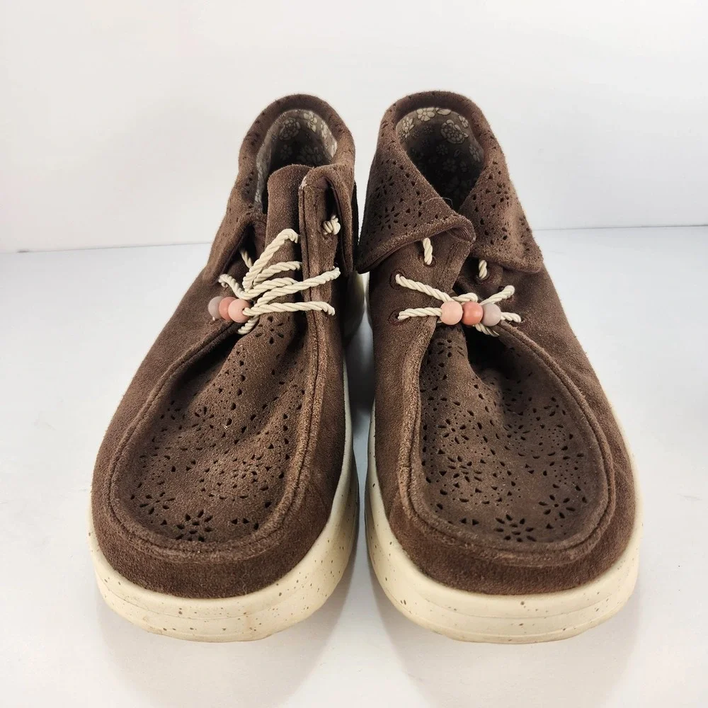 Hey Dude Wendy Peak Fold Cocoa Women's Casual Bootie Size 10